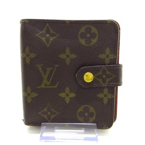 ルイヴィトン LOUIS VUITTON 2つ折り財布 モノグラム レディース コンパクト・ジップ M61667 モノグラム・キャンバス【中古】20240116