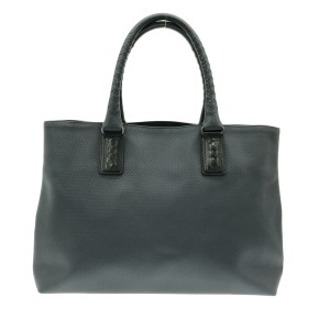 ボッテガヴェネタ BOTTEGA VENETA トートバッグ レディース マルコポーロ 222498 黒 PVC(塩化ビニール)×レザー【中古】20231229