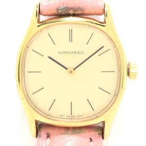 ロンジン LONGINES 腕時計 - レディース 社外ベルト ゴールド【中古】20240416