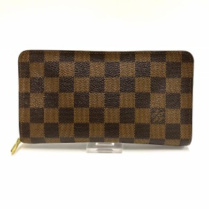 ルイヴィトン LOUIS VUITTON 長財布 ダミエ レディース ポルト モネ・ジップ N61728 エベヌ ダミエ･キャンバス【中古】20240423