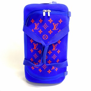 ルイヴィトン LOUIS VUITTON キャリーバッグ レディース ホライゾンソフト4R55 M20244 ブルー 熱成形したニットの一枚布【中古】20240426