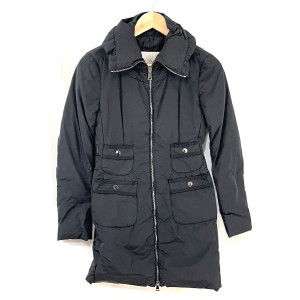 モンクレール MONCLER ダウンコート サイズ00 レディース BEYNACGIUBBOTTO 黒 冬物【中古】20240220