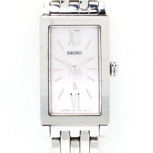 セイコー SEIKO 腕時計 1F20-0BP0 レディース 白【中古】20240207