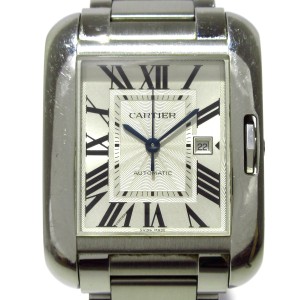 カルティエ Cartier 腕時計 タンク アングレーズLM W5310009 メンズ SS シルバー【中古】20240423