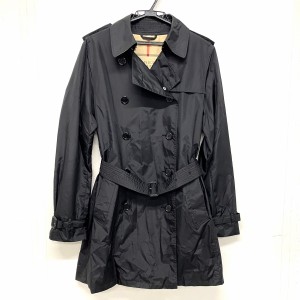 バーバリーブリット BURBERRY BRIT トレンチコート レディース - 黒 長袖/春/秋【中古】20240423