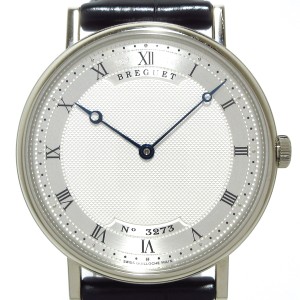 ブレゲ BREGUET 腕時計 美品 クラシック エクストラスリム 5157BB/11/9V6 メンズ シルバー【中古】20240602