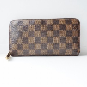 ルイヴィトン LOUIS VUITTON 長財布 ダミエ レディース ジッピー・ウォレット N60015 エベヌ ダミエ･キャンバス【中古】20240605