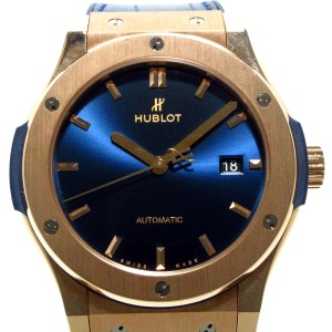 ウブロ HUBLOT 腕時計 美品 クラッシック フュージョン 542.OX.7180.LR メンズ ブルー【中古】20240602