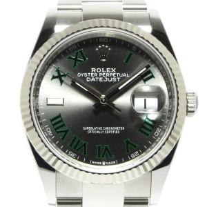 ロレックス ROLEX 腕時計 新品同様 デイトジャスト36 126234 メンズ スレートローマ【中古】20240616