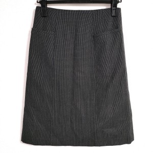 ポールスミス PaulSmith スカート サイズ38 L レディース - 黒×ベージュ ひざ丈/PS【中古】20240119