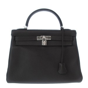 エルメス HERMES ハンドバッグ レディース 美品 ケリー32 エベーヌ 内縫い/シルバー金具 トリヨンクレマンス【中古】20240515