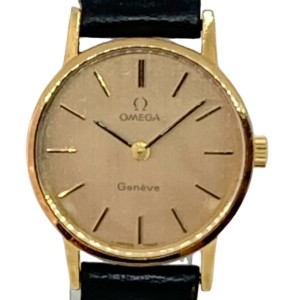 オメガ OMEGA 腕時計 Geneve レディース 革ベルト ゴールド【中古】20240527