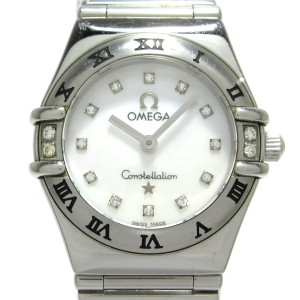 オメガ OMEGA 腕時計 コンステレーションミニ マイチョイス 1566.76 レディース ホワイトシェル【中古】20240502