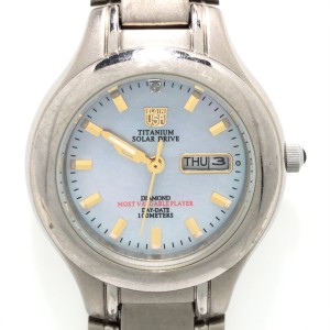 エルジン ELGIN 腕時計 - FK-1322-C レディース 白【中古】20240209