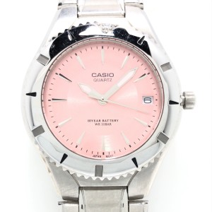 カシオ CASIO 腕時計 - LTD-1035 レディース 回転ベゼル ライトピンク【中古】20240127