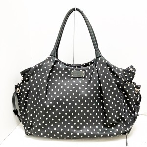 ケイトスペード Kate spade ショルダーバッグ レディース - WKRU1613 黒×アイボリー ドット柄/マザーズバッグ【中古】20240201