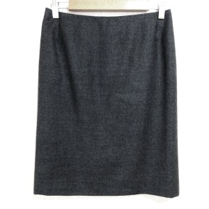 バレンチノ VALENTINO スカート サイズ4 XL レディース 美品 - ダークグレー ひざ丈【中古】20240309