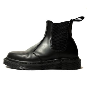 ドクターマーチン Dr.Martens ショートブーツ EU 37 レディース - 黒 サイドゴア レザー【中古】20240326