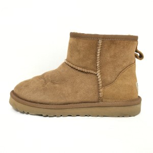 アグ UGG ショートブーツ 23 レディース クラシックミニ 5854 ライトブラウン ムートン【中古】20240211