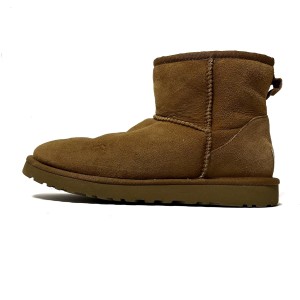 アグ UGG ショートブーツ 24 レディース 美品 クラシックミニ 5854 ブラウン ムートン【中古】20240409