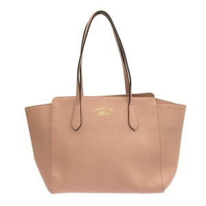 グッチ GUCCI トートバッグ レディース スウィングミディアムトート 354408 ピンク レザー【中古】20240131