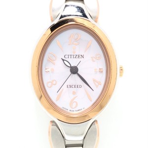 シチズン CITIZEN 腕時計 EXCEED(エクシード) EX2044-54W/B036-T018823 レディース ラメ/エコドライブ ホワイトシェル【中古】20240116