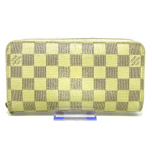 ルイヴィトン LOUIS VUITTON 長財布 ダミエ レディース ジッピーウォレット N60019 アズール ダミエ・キャンバス【中古】20240304