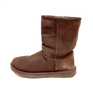 アグ UGG ショートブーツ JAPAN 22.0 レディース クラシックショート 5825 ダークブラウン ムートン【中古】20240125