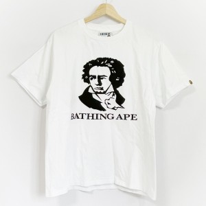 ア ベイシング エイプ A BATHING APE 半袖Tシャツ サイズM メンズ 美品 - 白×黒 CLASSIC COLLECTION【中古】20240220