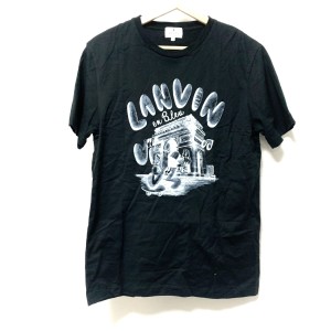 ランバンオンブルー LANVIN en Bleu 半袖Tシャツ サイズ48 XL メンズ 美品 黒×グレー【中古】20240503