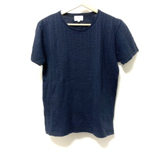 ランバンオンブルー LANVIN en Bleu 半袖Tシャツ サイズ48 XL メンズ 美品 ダークネイビー【中古】20240503