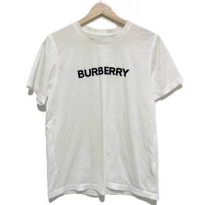 バーバリーロンドンイングランド BURBERRY LONDON ENGLAND 半袖Tシャツ サイズS メンズ 白 ブランドロゴ【中古】20240509