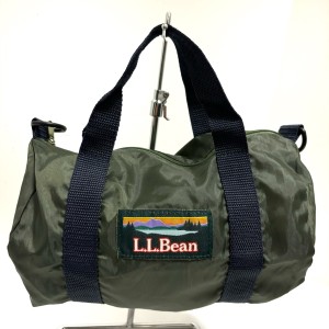 エルエルビーン L.L.Bean ハンドバッグ レディース 美品 ダークネイビー×カーキ ナイロン【中古】20240427