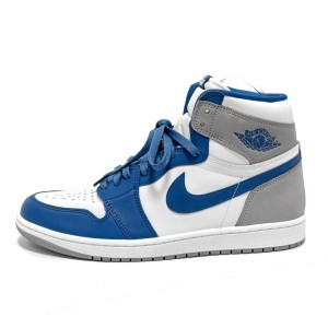 ナイキ スニーカー 29 メンズ 美品 AIR JORDAN 1 RETRO HIGH OG DZ5485-410 白×ブルー ハイカットスニーカー レザー【中古】20240513