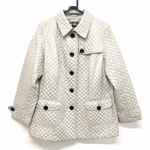 バーバリーロンドン Burberry LONDON コート サイズ46 XL レディース アイボリー 春・秋物/キルティング【中古】20240604