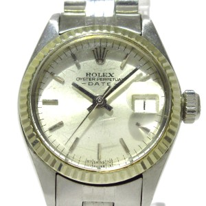 ロレックス ROLEX 腕時計 オイスターパーペチュアルデイト 6917 レディース シルバー【中古】20240423