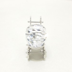 スワロフスキー SWAROVSKI 小物 レディース クリア×シルバー 乳母車 スワロフスキークリスタル×金属素材【中古】20240526