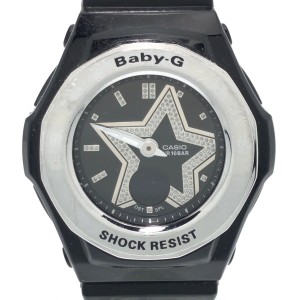 カシオ CASIO 腕時計 Baby-G BGA-103 レディース スター(星)/ラインストーン 黒【中古】20240201