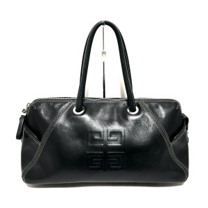 ジバンシー GIVENCHY ハンドバッグ レディース - 黒 ミニボストン レザー【中古】20240204