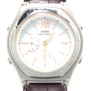 カシオ CASIO 腕時計 wave ceptor(ウェーブセプター) LWA-M160 レディース タフソーラー/電波/社外ベルト 白【中古】20240214