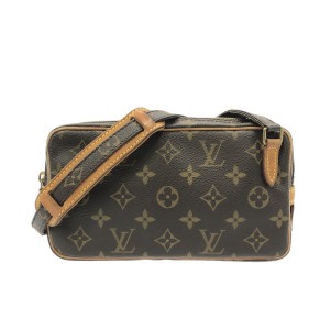 ルイヴィトン LOUIS VUITTON ショルダーバッグ モノグラム レディース ポシェットマルリーバンドリエール M51828 -【中古】20240127