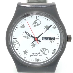 ルシアンペラフィネ lucien pellat-finet 腕時計 - ボーイズ スカル 白【中古】20240214