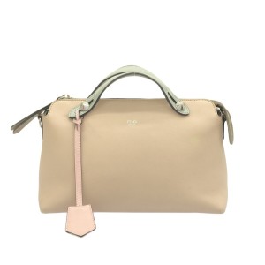 フェンディ FENDI ハンドバッグ レディース バイザウェイ 8BL124 ピンクベージュ×グレー レザー【中古】20240126