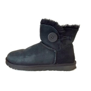 アグ UGG ショートブーツ JAPAN 23 レディース - 3352 黒 ムートン【中古】20240218