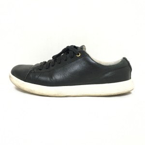 コールハーン COLE HAAN スニーカー 5 1/2B レディース - 黒 レザー【中古】20240312