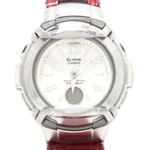 カシオ CASIO 腕時計 Baby-G/G-ms MSG-1100L レディース 型押し加工/電波 シルバー【中古】20240130