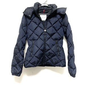 モンクレール MONCLER ダウンジャケット サイズ0 XS レディース MESNIL ダークネイビー ジップアップ/冬物/長袖【中古】20240220