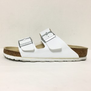 ビルケンシュトック BIRKEN STOCK サンダル 37 レディース - 白 合皮【中古】20240301