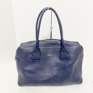 フルラ FURLA ハンドバッグ レディース カプリッチョ ダークネイビー レザー【中古】20240227