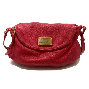 マークバイマークジェイコブス MARC BY MARC JACOBS ショルダーバッグ レディース クラシックQナターシャ ピンク レザー【中古】20240313